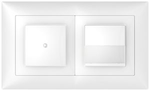 Combinaison ENC SIDUS 12 sonnerie+contact blanc brillant