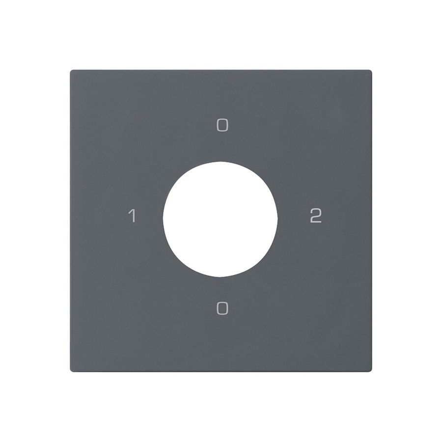 Kit frontal pour interrupteur à clé S2 60×60mm kallysto 0-1-0-2 anthracite