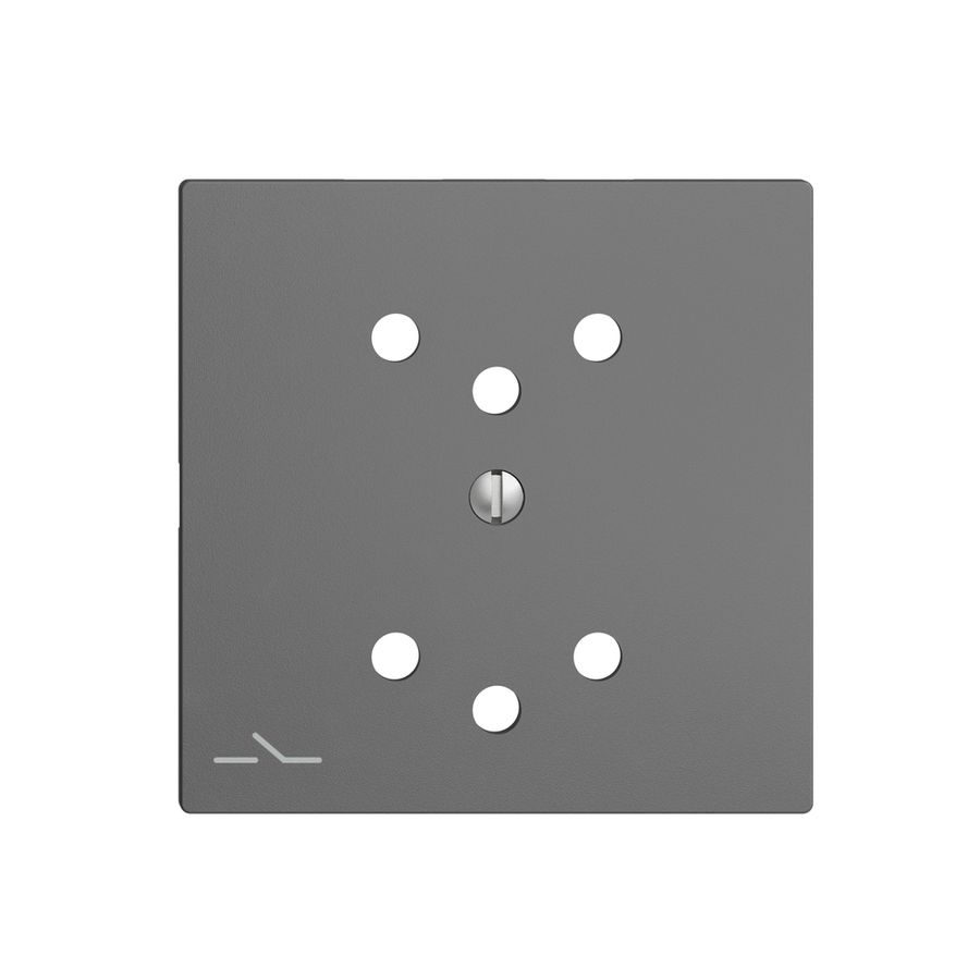 Frontplatte EDIZIOdue 2×T12 1×S dunkelgrau mit Shutter