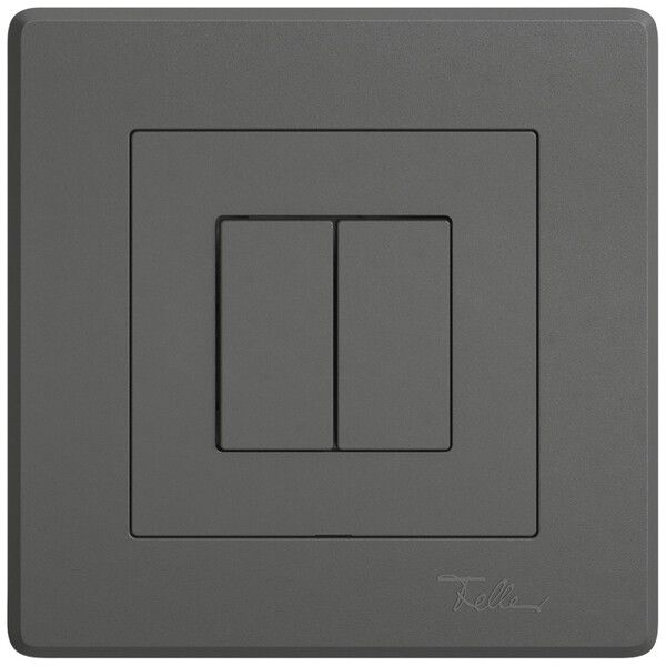 UP-Druckschalter EDIZIO.liv Wiser SNAPFIX® m.Nebenstelle 2T 2B dunkelgrau