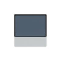 Frontabdeckung KNX Hager kallysto für RTR hellgrau