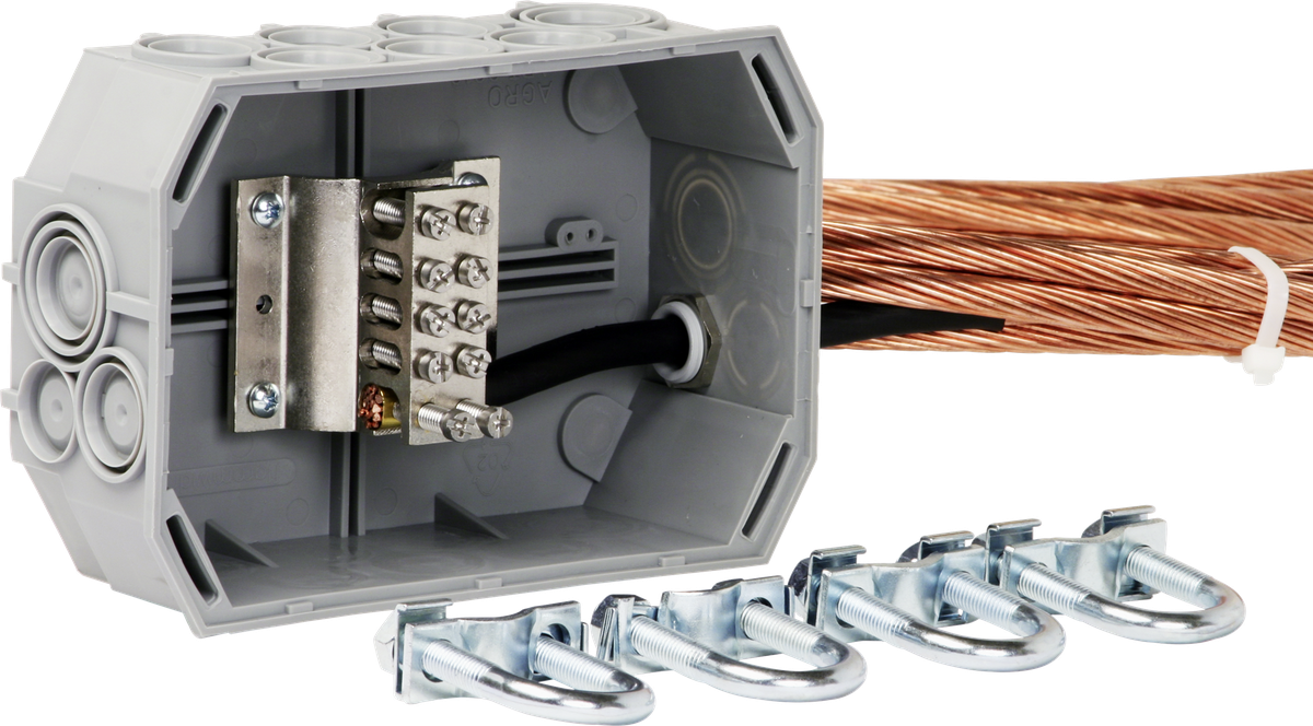 Fundamenterdungsset AGRO 9651 Cu blank