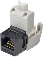 RJ45-Anschlussmodul Cecoflex, Keystone, Kat.6A/u, schwarz