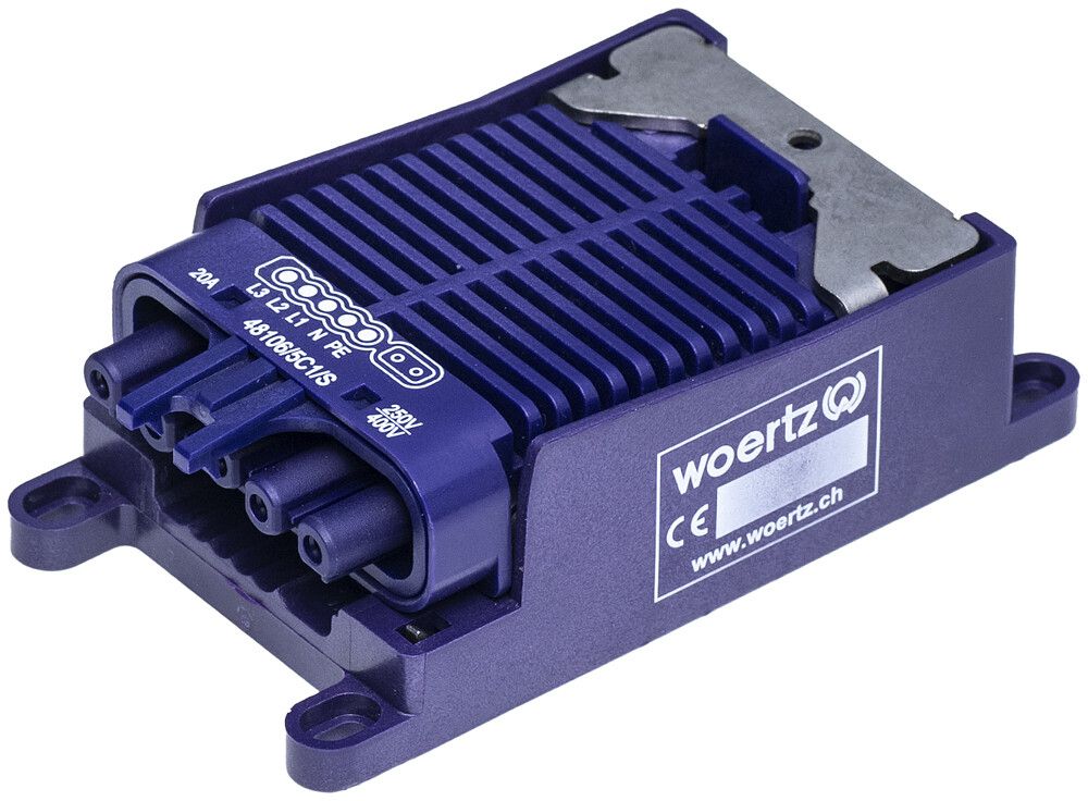 Boîte de raccordement rapide Woertz pour câble plat Combi/DALI 5P C1