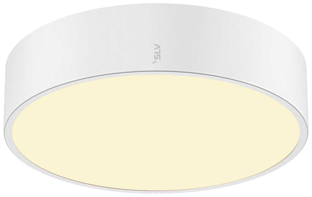 LED-Deckenleuchte SLV MEDO PRO 30 10W 1350lm 930/940 IP50 DIM Ø280mm weiss
