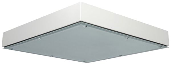 LED-Deckenleuchte DOTLUX QUADGUARDht 183W 24600lm 4000K IP65 650×650 weiss