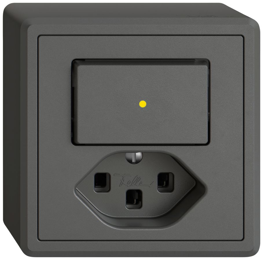 AP-Kombination EDIZIO.liv SNAPFIX® S3K+T23 Frontbeleuchtung gb dgu