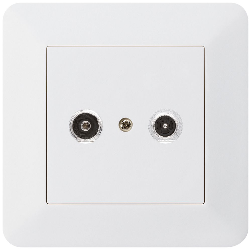 Prise antenne ENC kallysto.trend R/TV 23dB 2GHz blanc