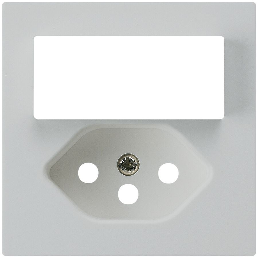 Frontplatte kallysto 60×60mm hellgrau für Kleinkombi Schalter+T13