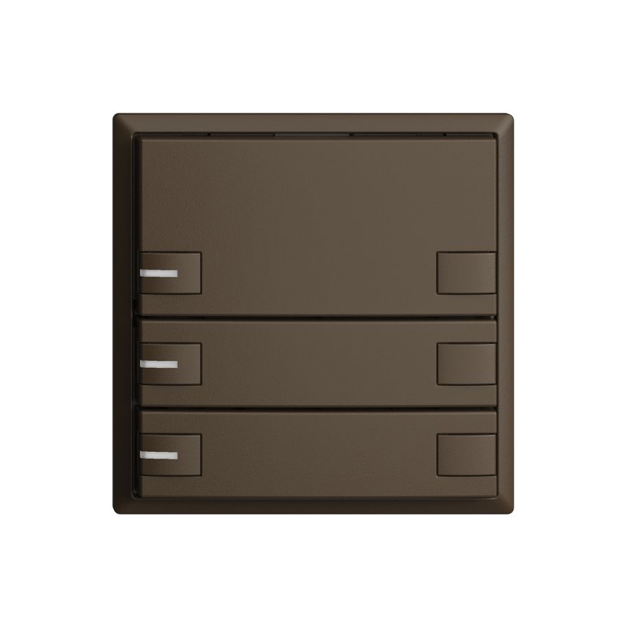 UP-Taster KNX 3-fach EDIZIOdue coffee RGB mit LED
