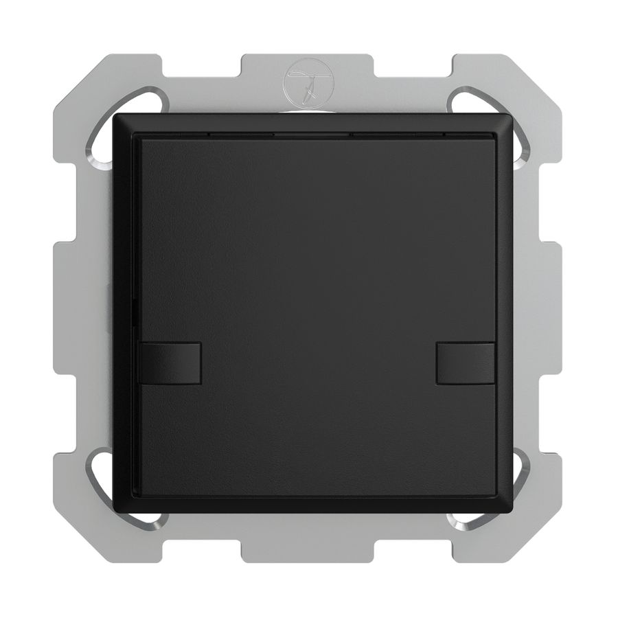 Poussoir ENC KNX 1× EDIZIOdue colore noir RGB sans LED