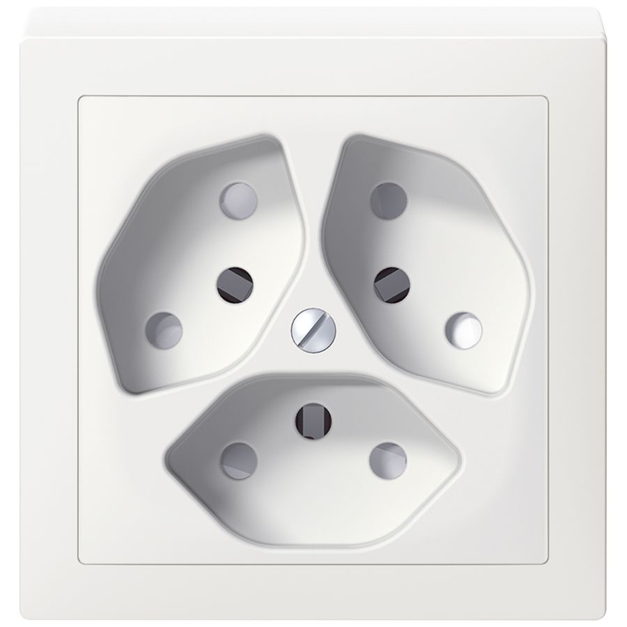 Prise AP SIDUS 3×T13 blanc