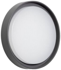 Lampada a muro LED DOTLUX WALLround IP65 Ø250×65mm 14W 3000K