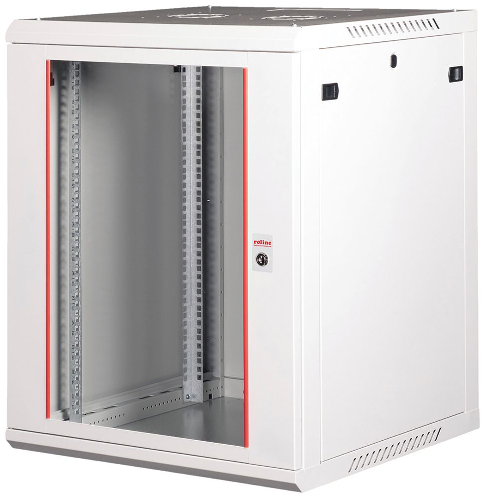 Wandgehäuse 19" ROLINE Basic Plus 600×779×600mm 15HE 1×Tür Stahl grau