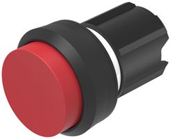 EB-Drucktaster EAO45, I, rot Ring schwarz erhaben