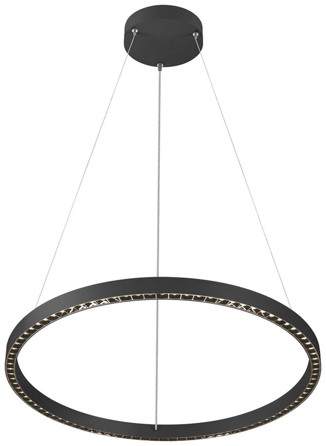 LED-Pendelleuchte SLV ONE CUBE 54W 4300lm 940 DALI direkt Ø805 schwarz