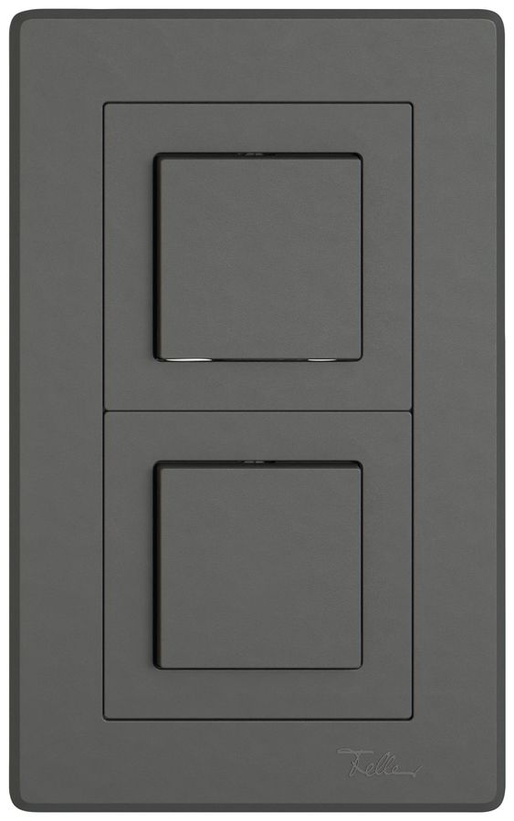 UP-Kombination EDIZIO.liv SNAPFIX® 2×1 156×96mm 2×Schema 3/1L dunkelgrau