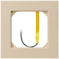 Abdeckrahmen kallysto.pro 1×1 beige für Eckbeleuchtung rot