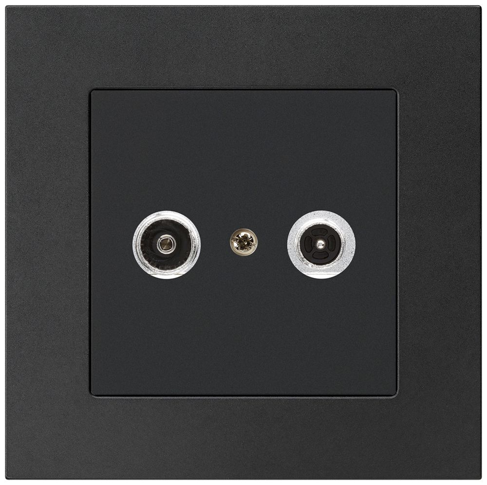 UP-Antennendose kallysto.pro R/TV 23dB 2GHz schwarz