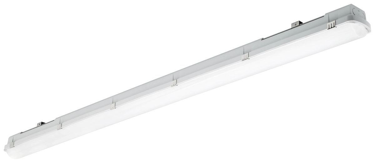 LED-Nassraumleuchte Sylvania RESISTO 1500 HF 55W 7600lm 840 IP66 DIM grau