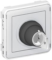 Drehschalter PLEXO 0-I mit Sicherheitsschloss grau