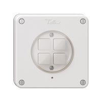 KNX-Taster 4× NEVO N.CO RGB mit Temperaturfühler weiss