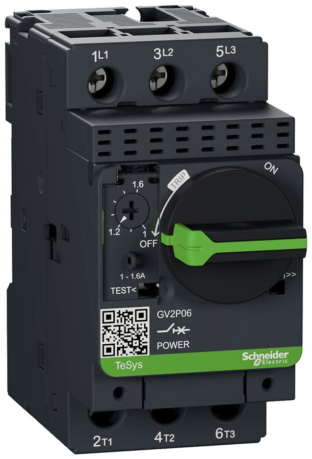 Motorschutzschalter GV2P06 1…1.6A TeSys 50kA