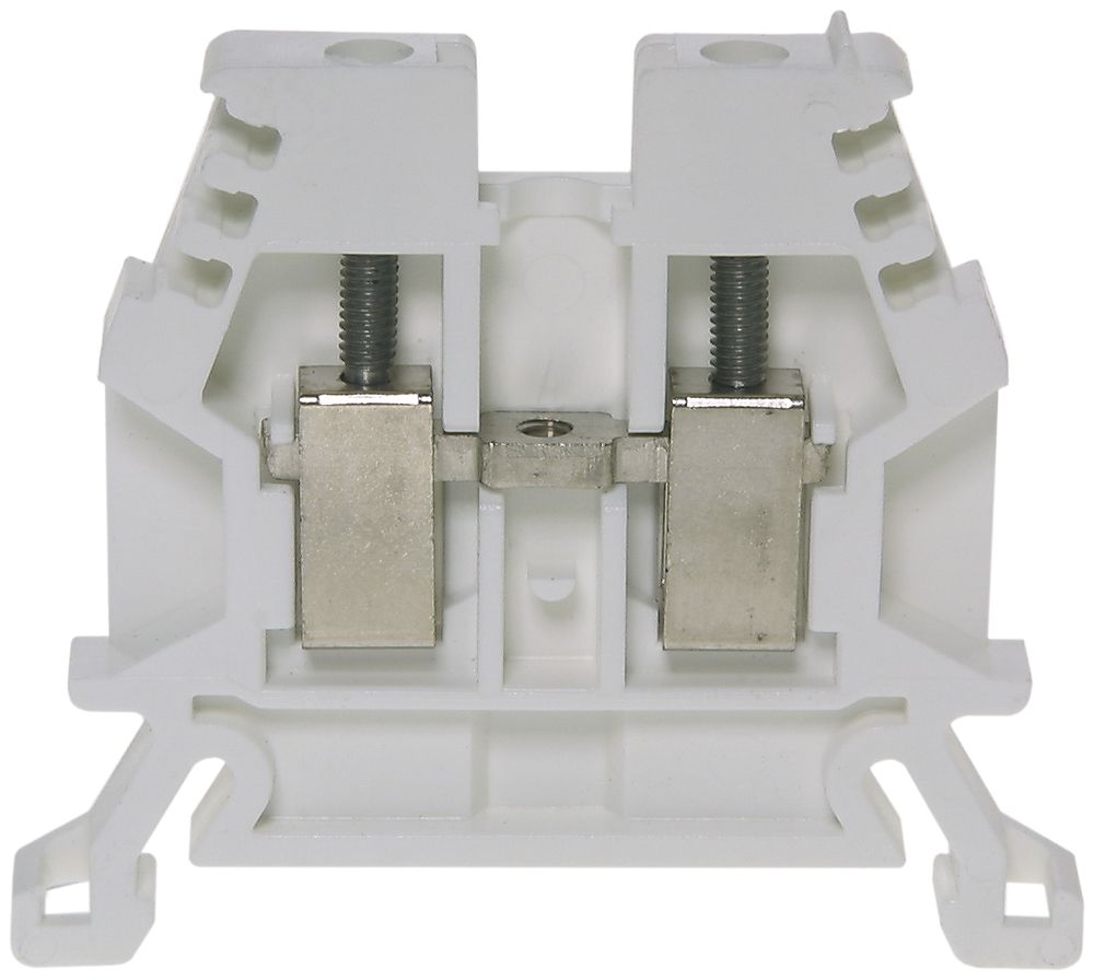 Borne de passage joignable Woertz 0.5…2.5mm² 24A 1000V vis 2×1 rail DIN 35mm bc