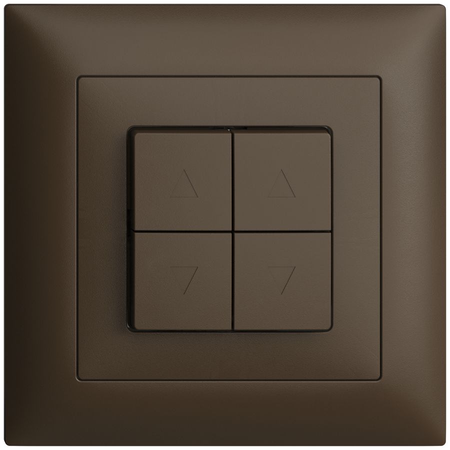 Kit frontale INC EDIZIOdue FMI coffee per pulsante & interr.tapparel.