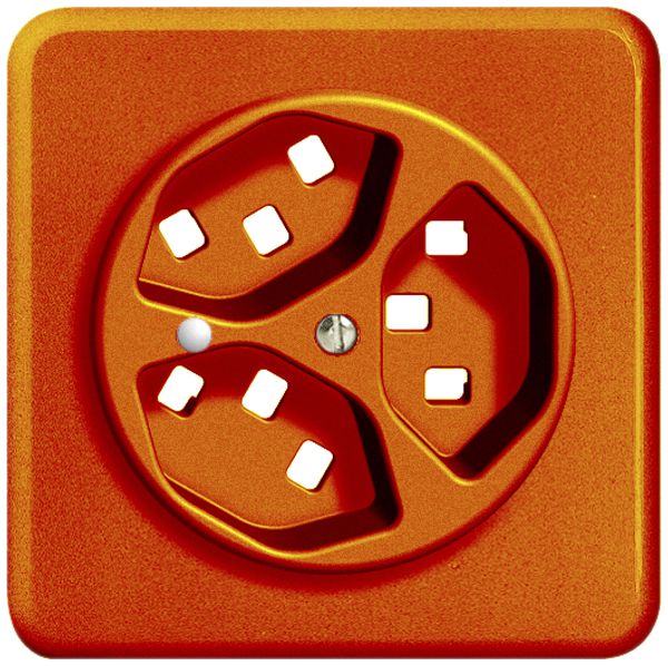 UP-Frontset FH 3×T23 orange 86×86mm mit Linse