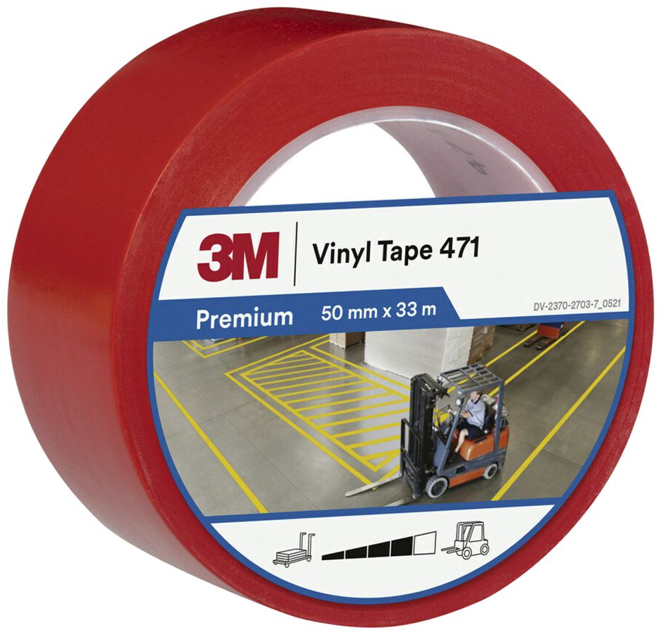 Klebeband 3M 471 50mm×33m×0.14mm rot