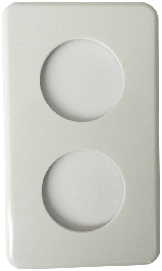 Abdeckplatte Gr.I-I 43+45mm weiss