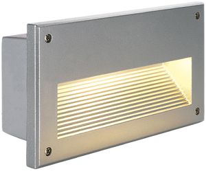 Applique INC SLV BRICK DOWNUNDER, E14 40W IP44 gris argenté