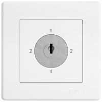 UP-Drehschalter EDIZIO.liv SNAPFIX® 3/2L Sicherheitsschloss&2 Schlüsseln ws