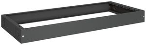 Zoccolo Hager univers 100×1050×400mm per armadio FR nero RAL 9005