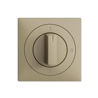 Kit frontal EDIZIOdue 0-1-0-2 60×60mm sand pour interrupteur rotatif