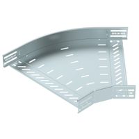 Bogen BET RB 45° 60×400mm Stahl bandverzinkt