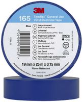 Ruban isolant 3M Temflex 165 19mm×25m×0.15mm bleu VDE 600V 0…90°C