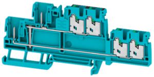 Morsetto di passaggio componibile WM SPGTB 2.5 2T VL 6C/2 BL 2.5mm² 3×2 DIN35 bl