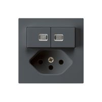 UP-Leuchtkombination 3/1P+A-R+T13 anthrazit kallysto 2 Linsen