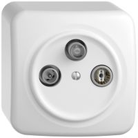 AP-Antennendose TV-R-SAT STANDARDdue SNAPFIX® DB53 Stichdose ws