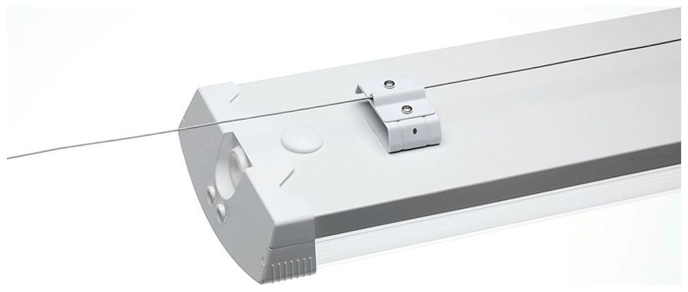 Montageset DOTLUX SOFTEDGE 2×Halter Seilabhängung horizontal weiss