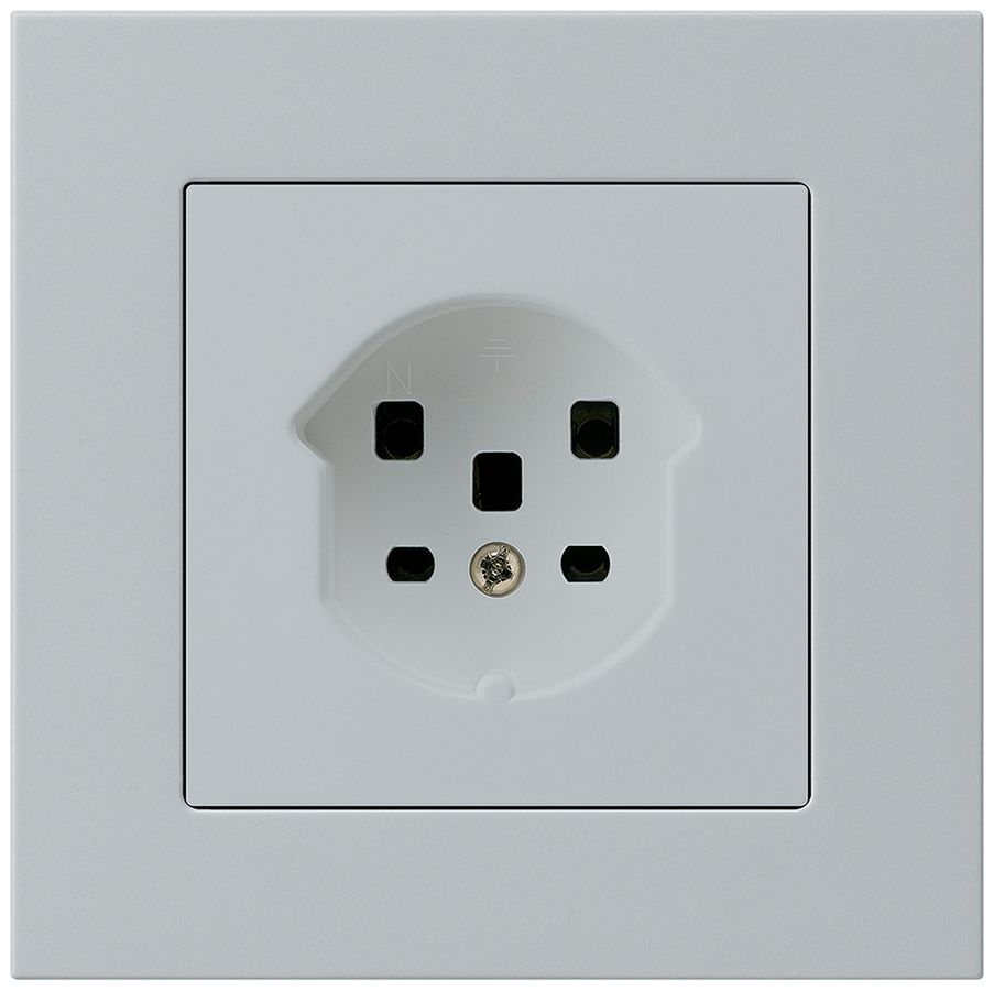 UP-Steckdose kallysto.pro T25 hellgrau Schraubklemme