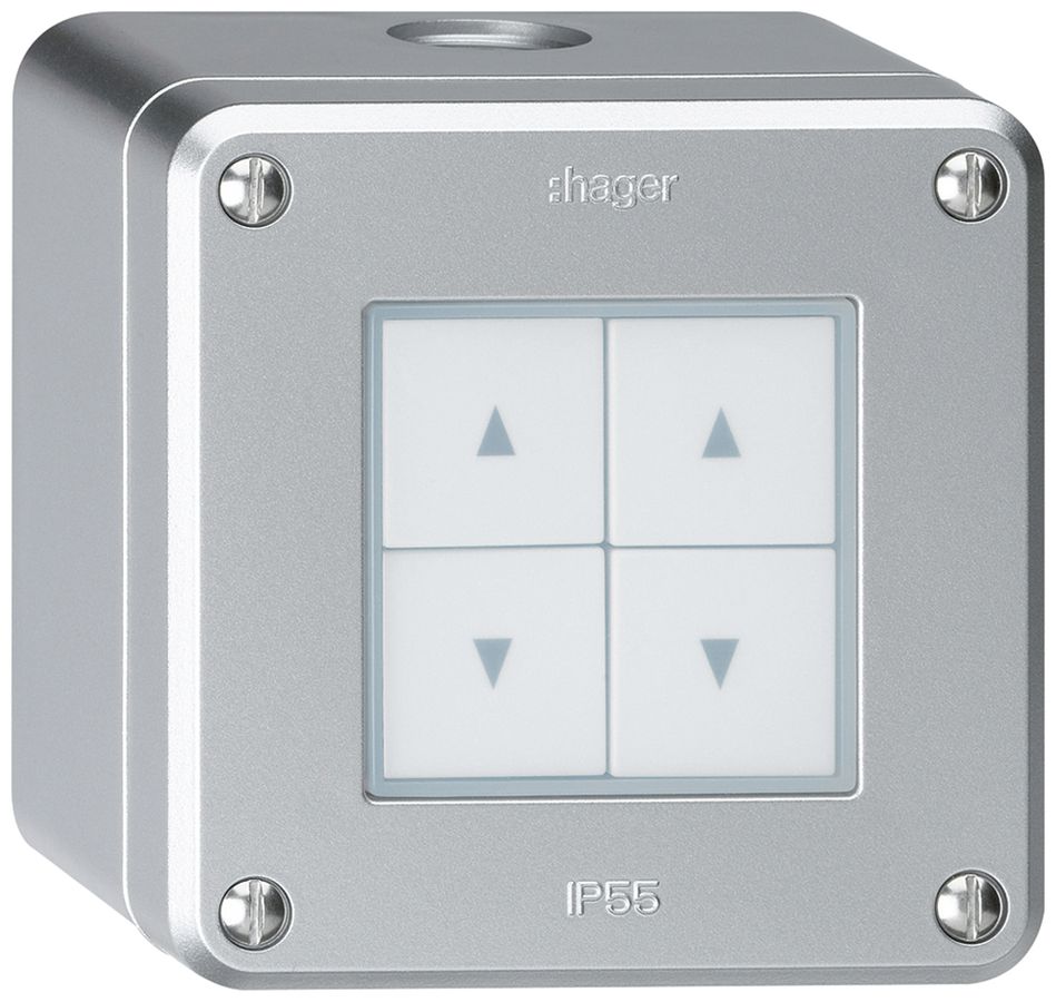 AP-Storentaster robusto IP55 aluminium mit 4 Funktionstasten