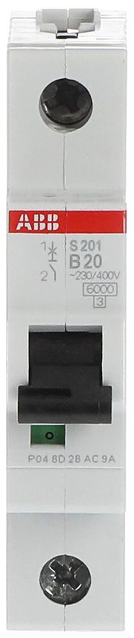 Disjoncteur ABB S201-B20 20A B 6kA
