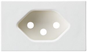 Frontplatte zu FLF-Steckdose Hager 1×Typ 13 Z weiss