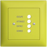 UP-Frontset EDIZIOdue lemon 88×88mm für Türstation 1334.F