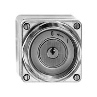 AP-Schwenktaster feucht 0<-1/1 Al kugelp, mit Sicherheitsschloss