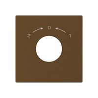 Kit di copertura kallysto per interruttore a chiave contatto invertitore marrone