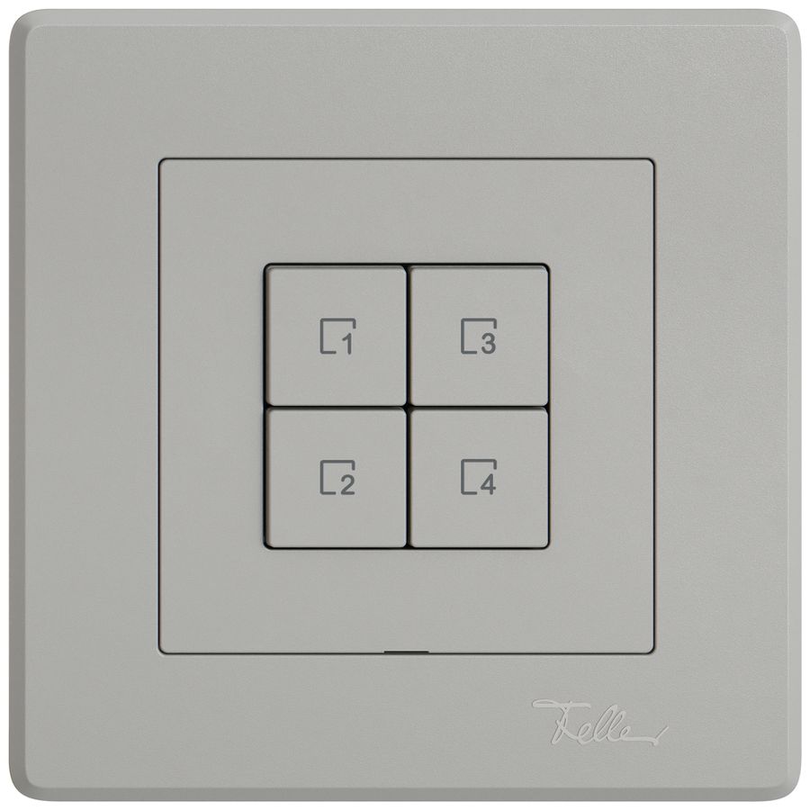 Commande pour poussoir scènes ENC EDIZIO.liv Wiser SNAPFIX® 4 scènes 4T grc